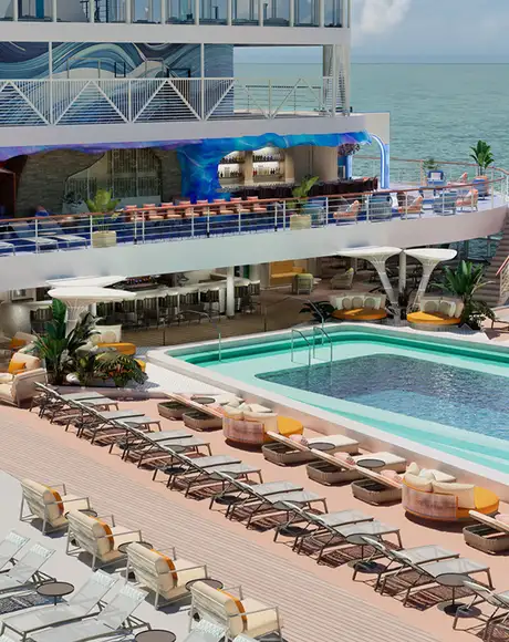 Norwegian Bella's Pool Deck