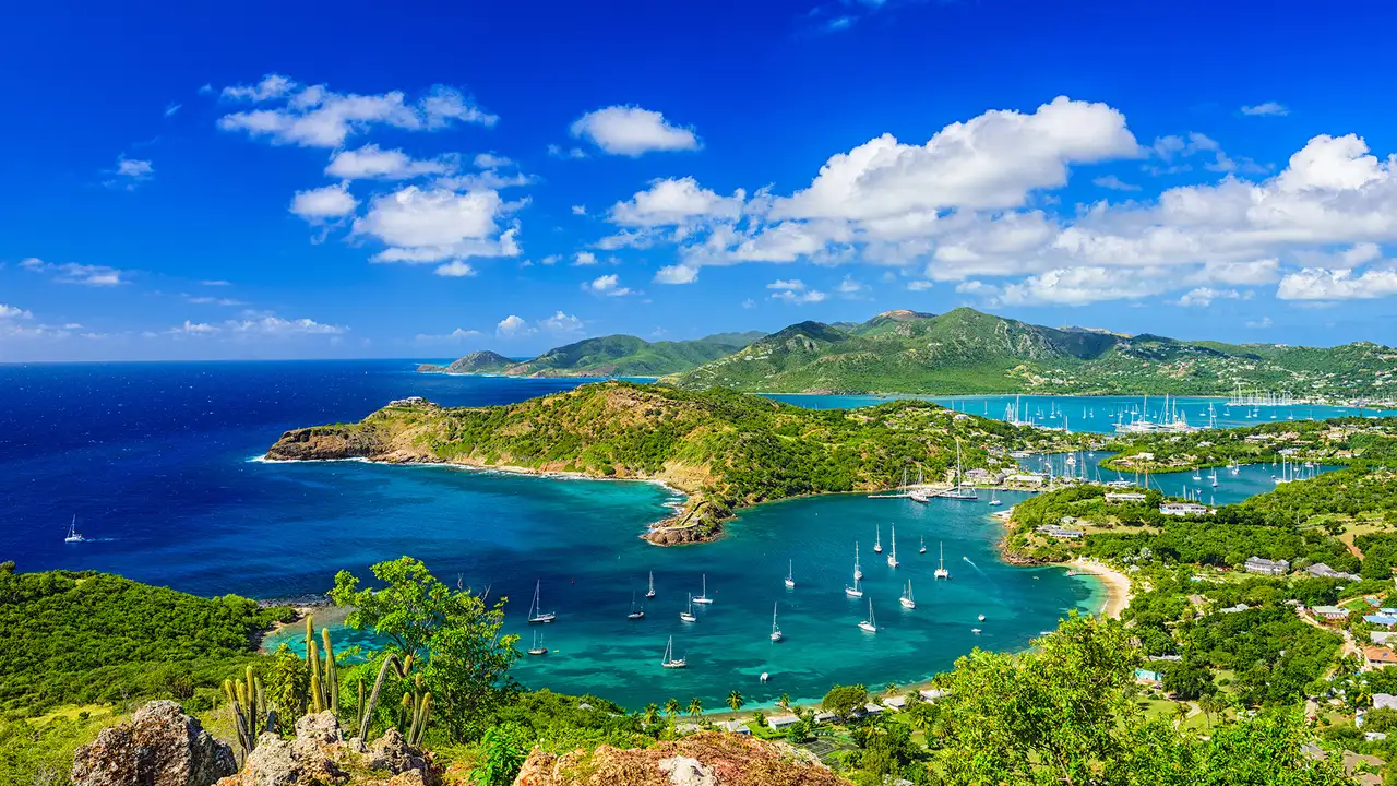 A view of Antigua from Shirley Heights