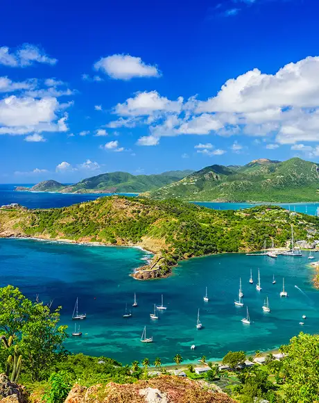 A view of Antigua from Shirley Heights