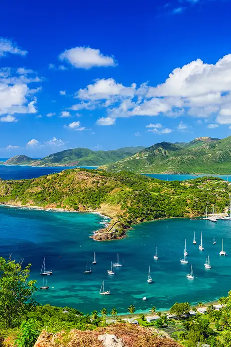A view of Antigua from Shirley Heights