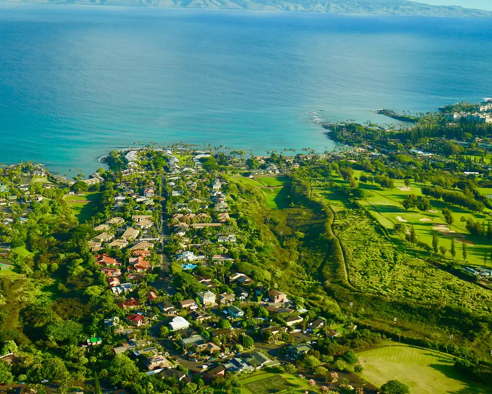 An Aerial View of Napili Bay on Maui