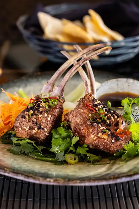 A dish served at Tamarind aboard HAL Ships