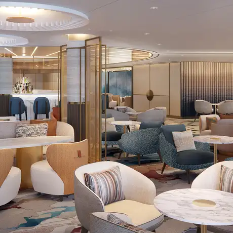 A View of the Horizons Lounge aboard Oceania Sonata