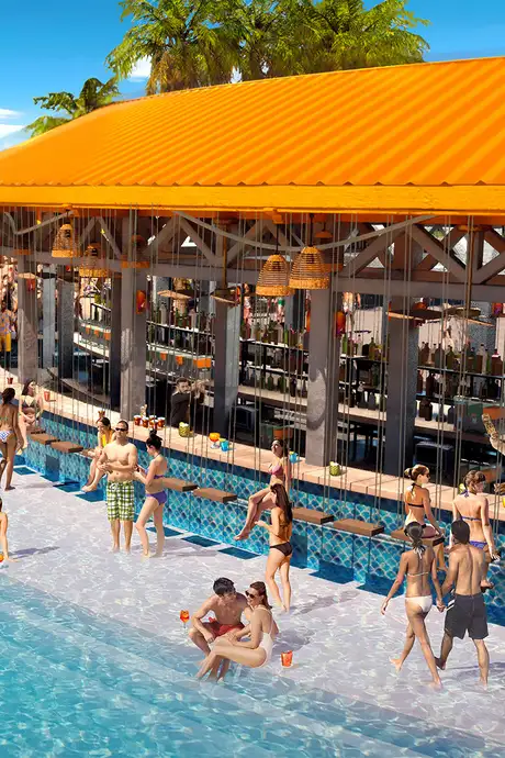 The swing bar at Calypso Lagoon in Celebration Key