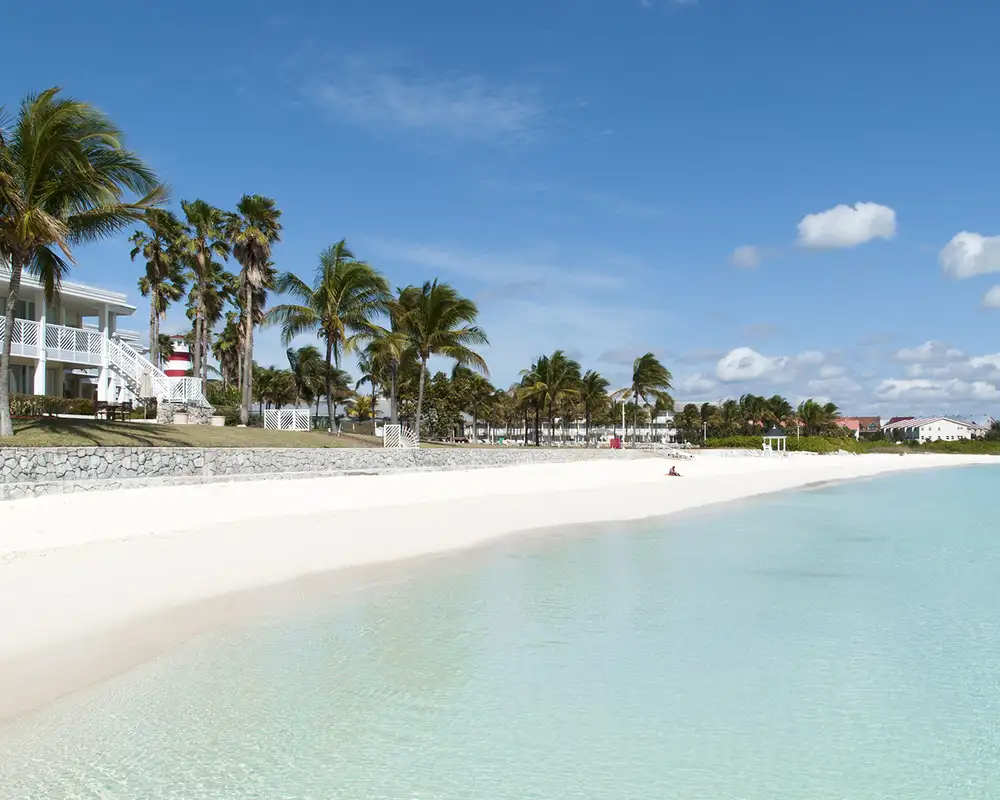 A View of Lucaya Beach on Grand Bahama Island