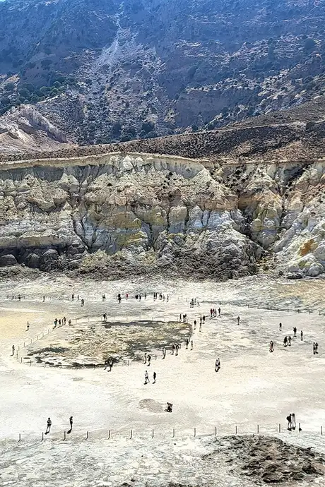 The Island of Nisyros, made of Volcanic rock off the coast of Kos