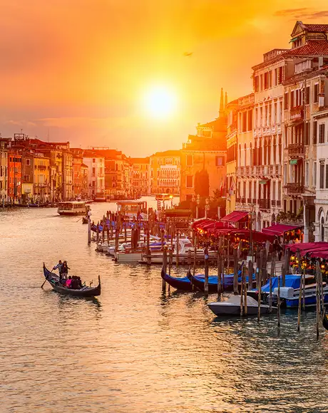 An image of a Grand Canal in Venice, Italy