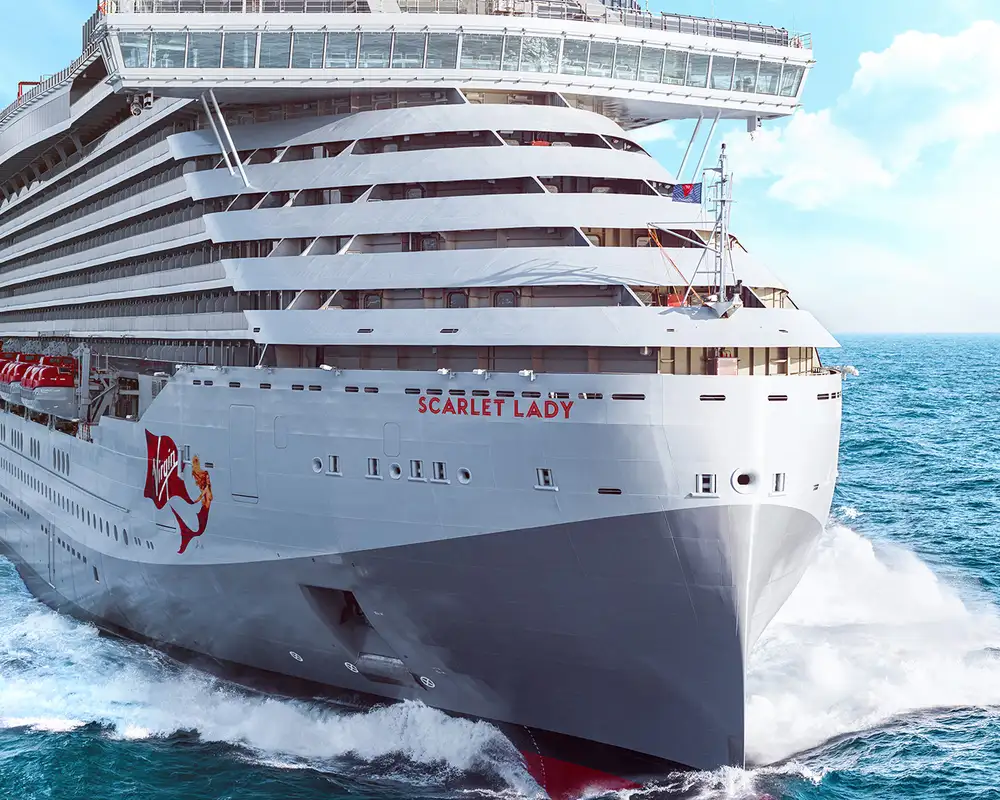 The Scarlet Lady at Sea