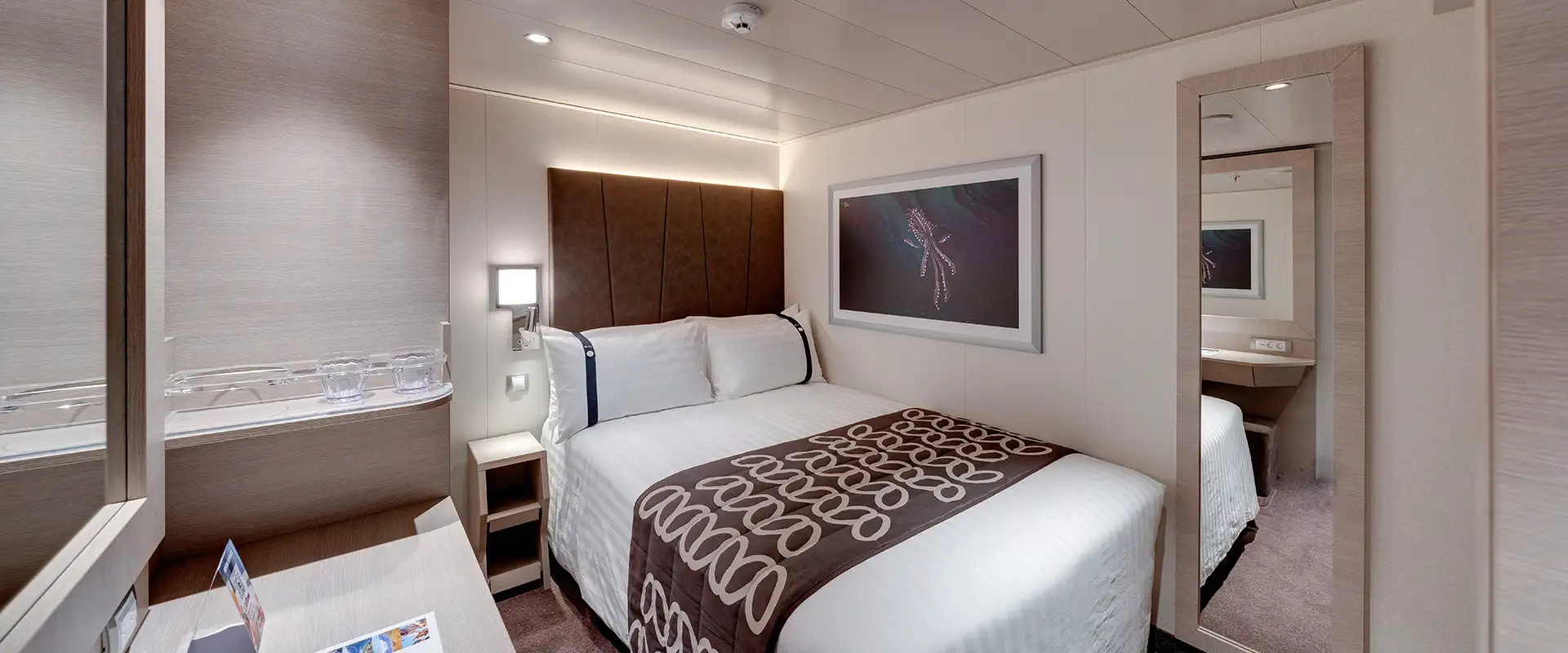 A view of an Interior Cabin on an MSC Ship