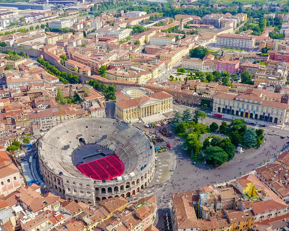 An Aerial image of Verona