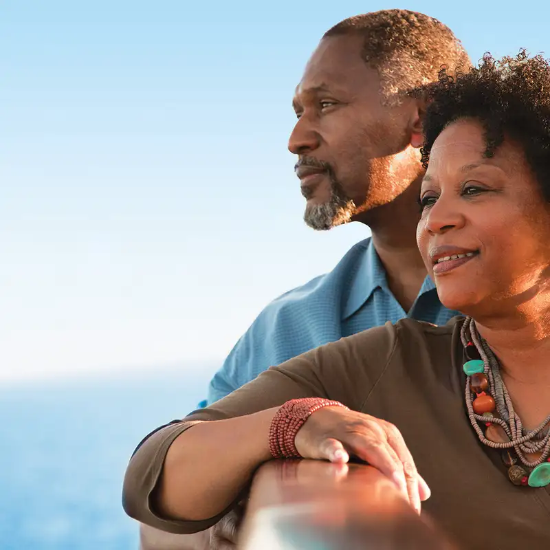 A Couple on a HAL Cruise Ship