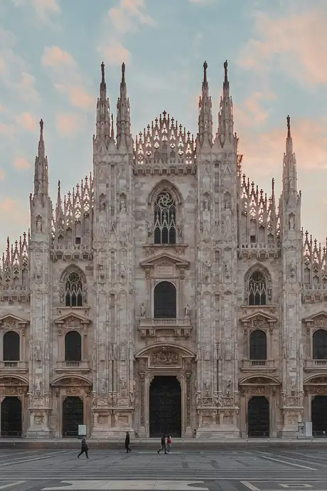 A View of the Duomo or Milan Cathedral