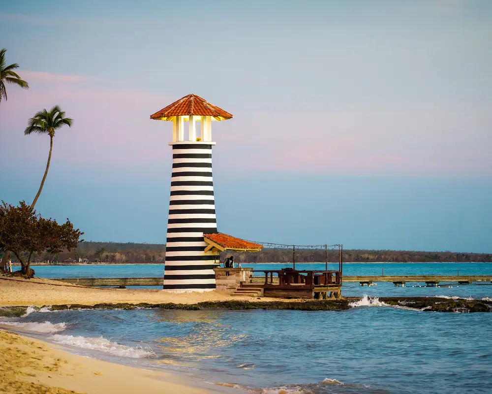 A View of a Lighthouse in La Romana, Dominican Republic