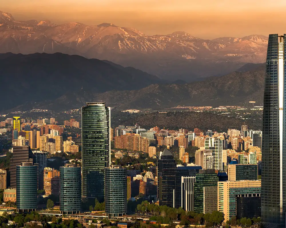 The Skyline of Santiago, Chile