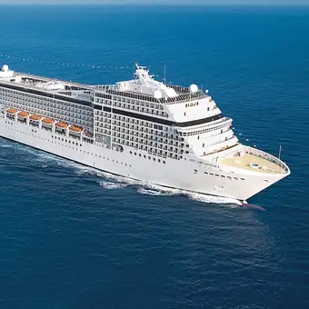 The MSC Orchestra at sea