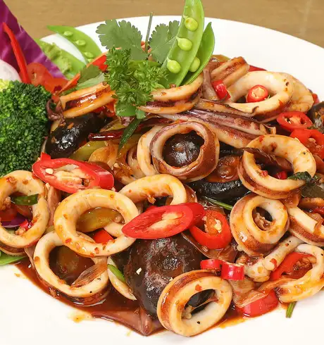 A Chilli Calimari Dish