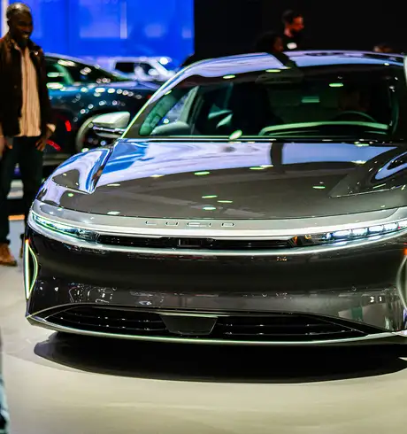 A Car at an Auto Show