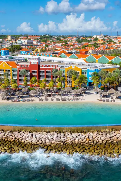 An Aerial View of Willemstad, Curacao