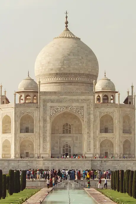 A View of the Taj Mahal in Agra, India