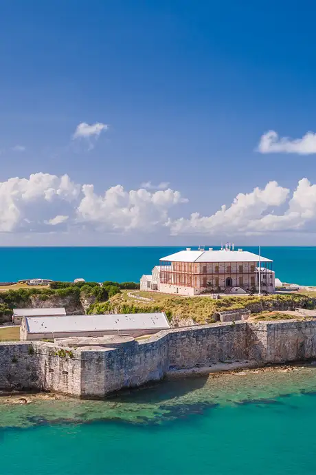 A View of Kings Wharf in Bermuda