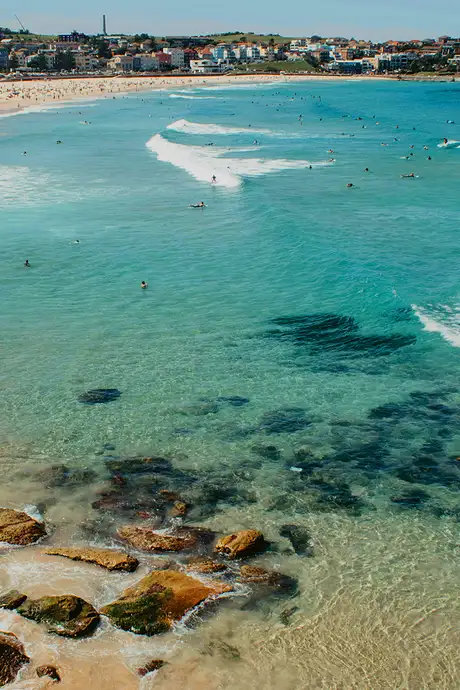 An Aerial image of Bondi Beach