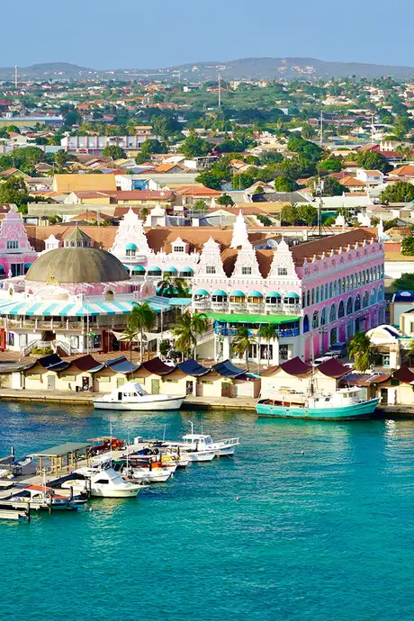 A View of the Skyline of Aruba