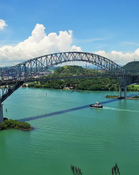 An image of the Bridge of the Americas in Panama
