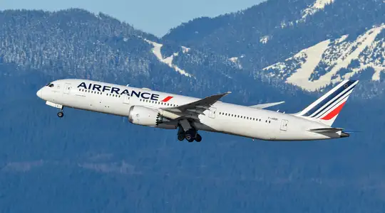 An AirFrance Plane in the Air