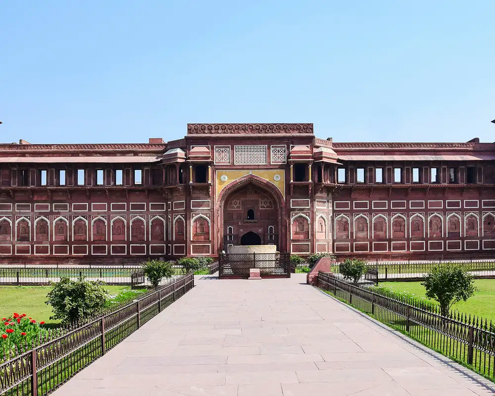A View of the Agra Fort in Agra, India