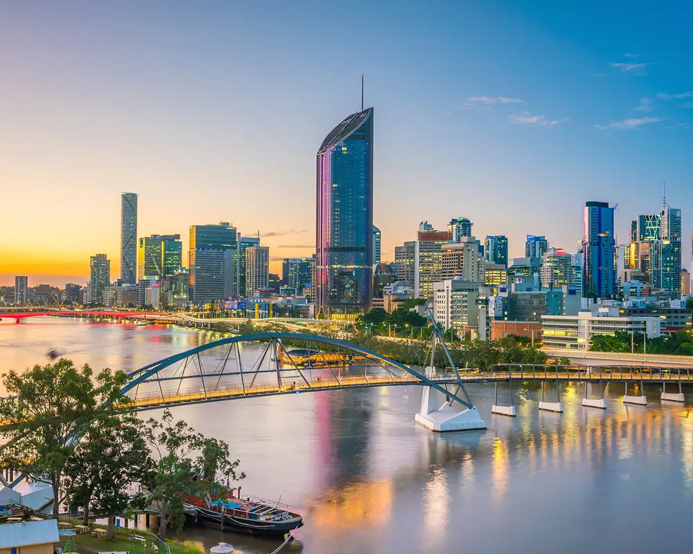 The Skyline of Brisbane, Australia