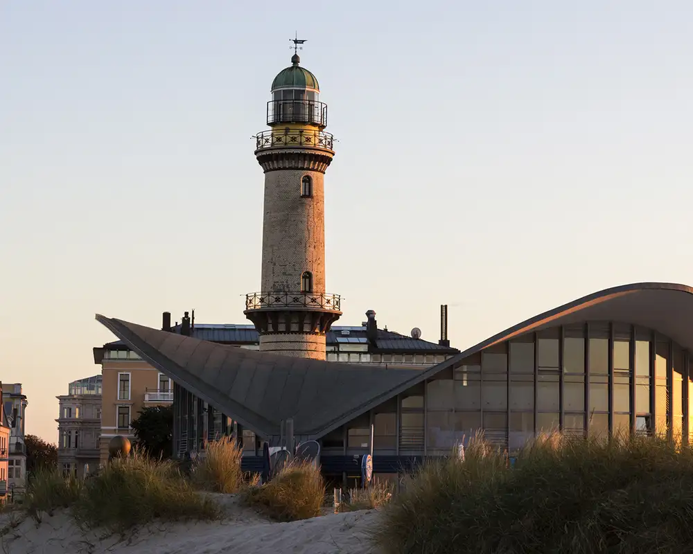 Warnemunde Lighthouse in Warnemunde, Germany