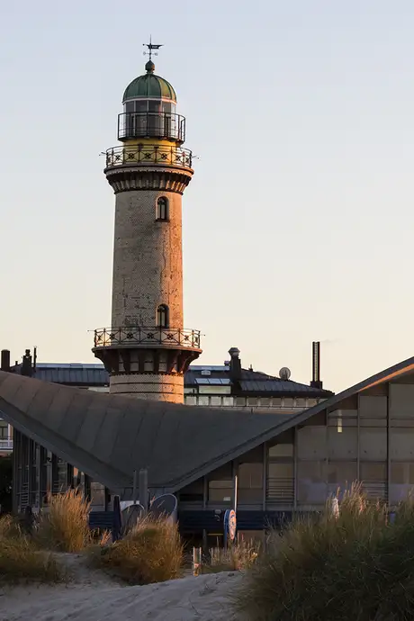 Warnemunde Lighthouse in Warnemunde, Germany