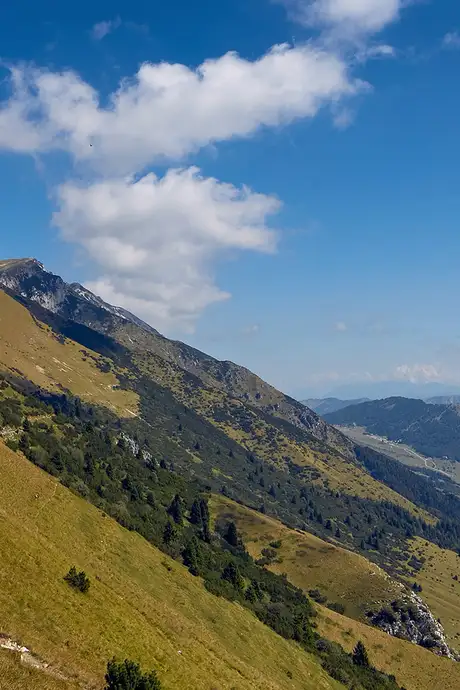Mount Baldo, one of the Mountains in the Italian Alps. Near Lake Garda, Italy