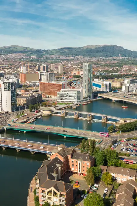 An Aerial View of Belfast, Ireland
