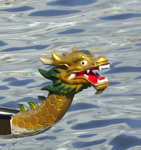A Dragon Boat in the Hong Kong Dragon Boat Carnival