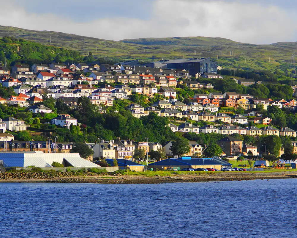 A View of the Landscape of Greenock, Scotland