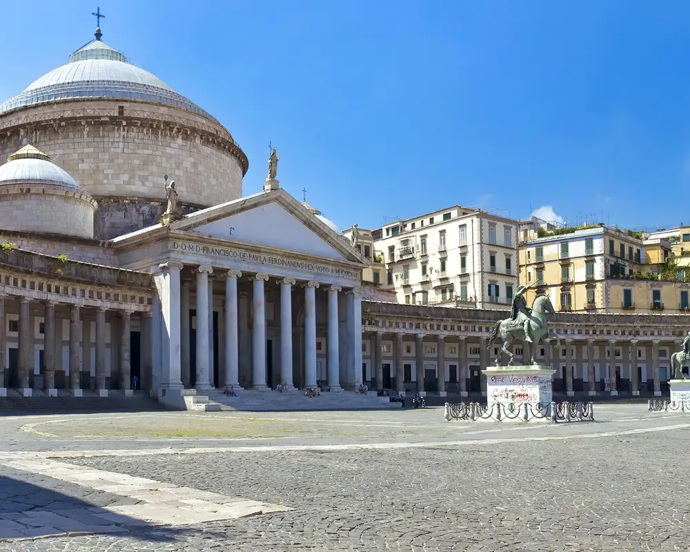 A View of Piazza del Plebiscito in Naples