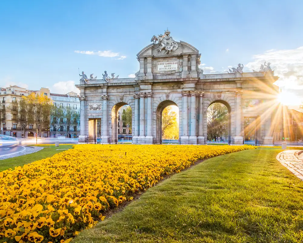 A View of a Park in Madrid