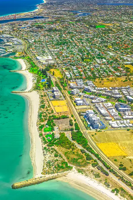 An Aerial view of Fremantle