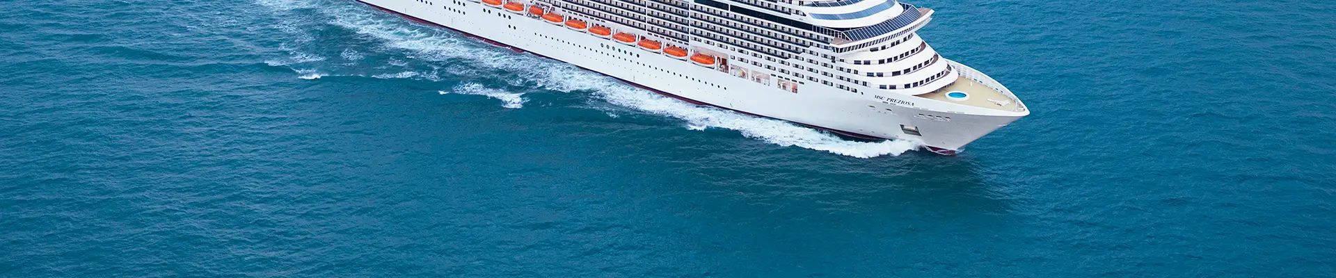 The MSC Preziosa at sea