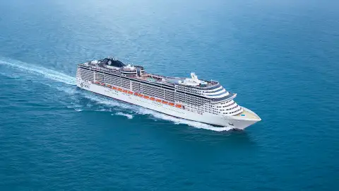 The MSC Preziosa at sea