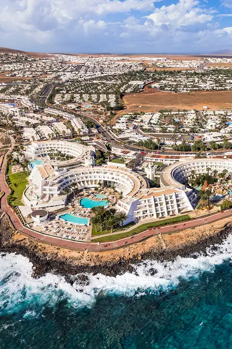 An Aerial View of Lanzarote, Canary Islands, Spain