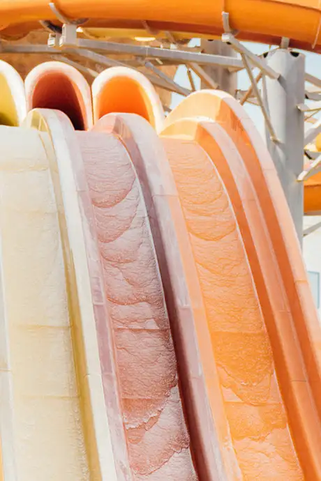 Multicoloured Waterslides