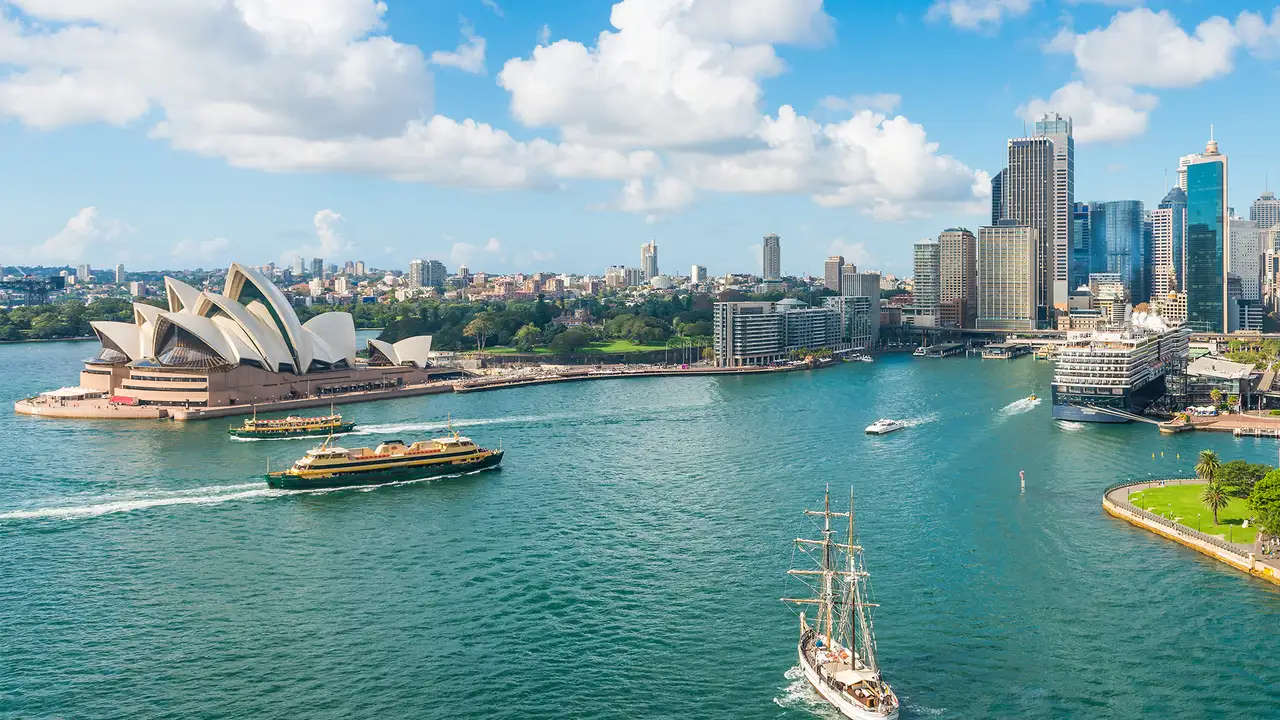 An Aerial image of Sydney Harbour