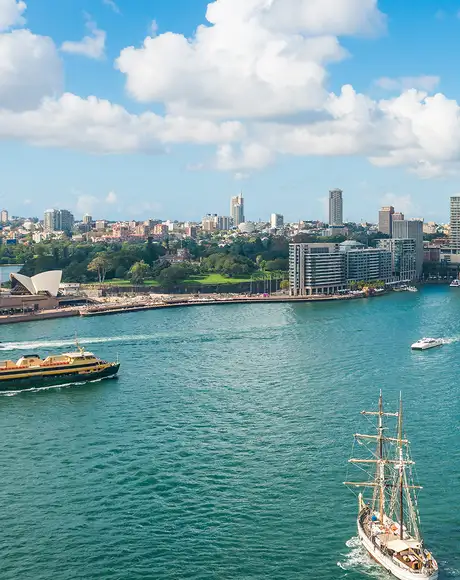 An Aerial image of Sydney Harbour