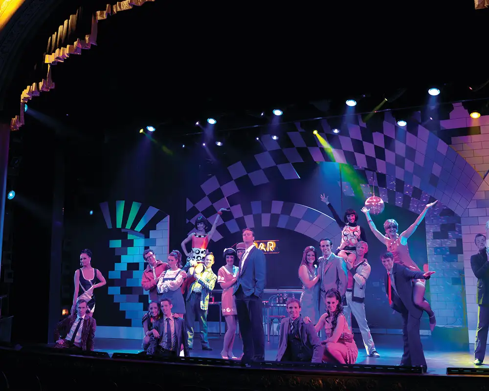 A Show being preformed on a Cunard Cruise