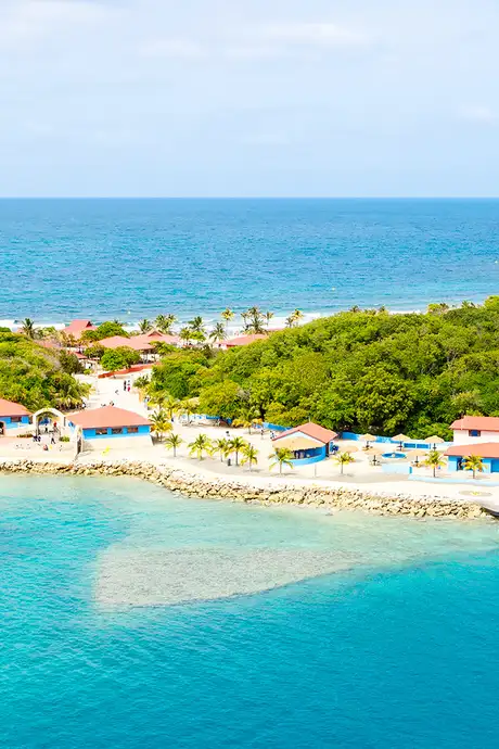 An Aerial view of Labadee Island, Haiti