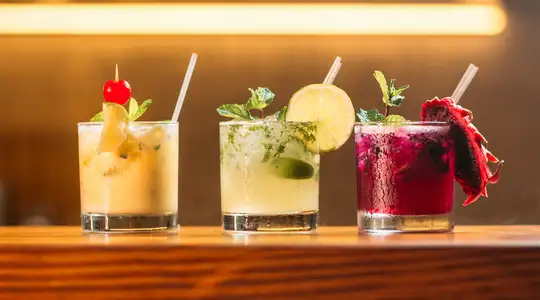 Three Different Cocktails