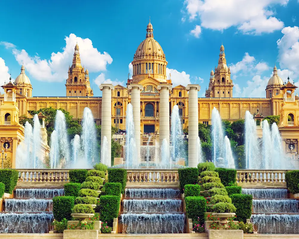 A View of the National Museum in Barcelona