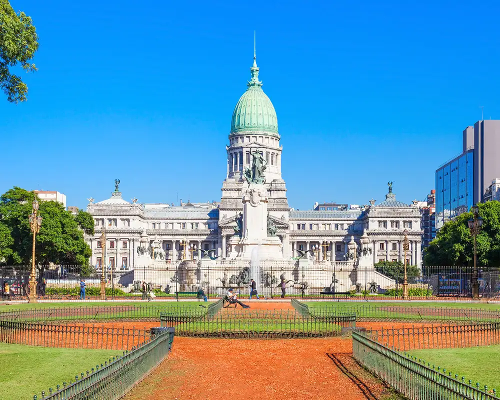 A View of the Palace of National Congress in Buenos Aires